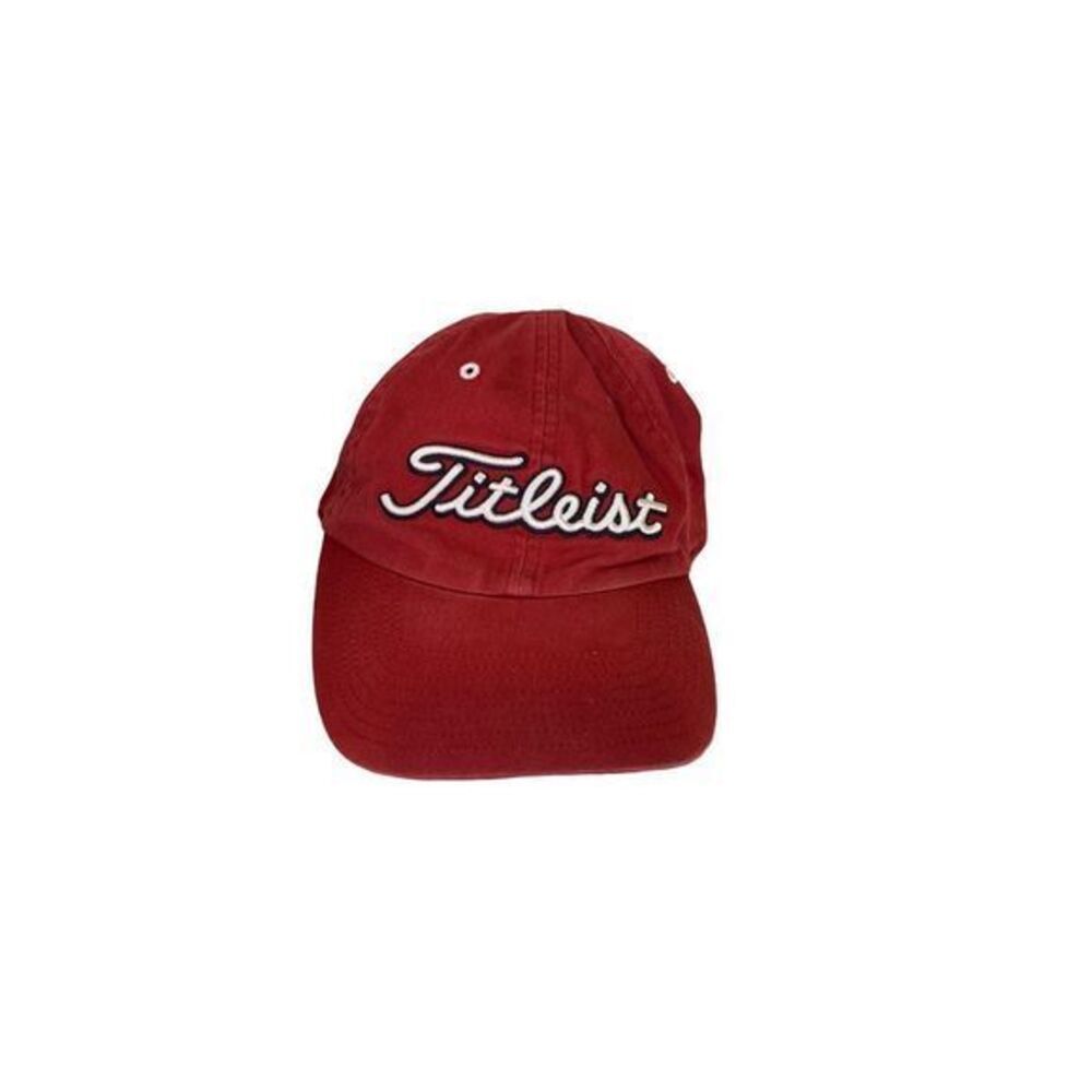 Titleist Red Baseball Hat Golf